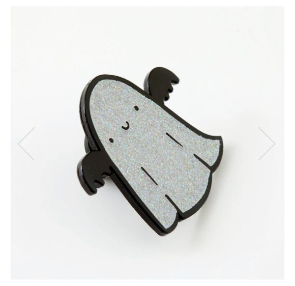 Sparkle Ghost Enamel Pin - Image 2