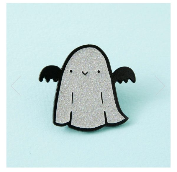 Sparkle Ghost Enamel Pin