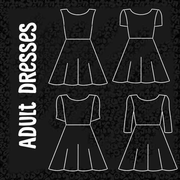 Leopard Print Adult Skater Dress