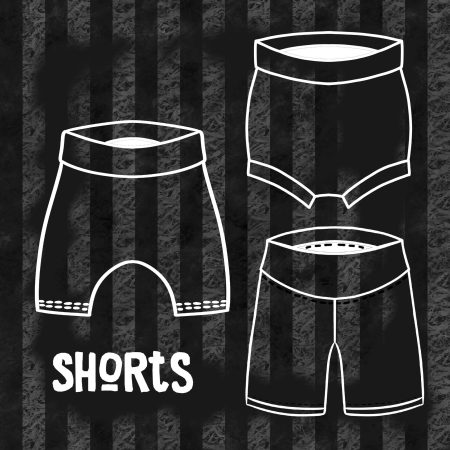 Stripe  Print Shorts