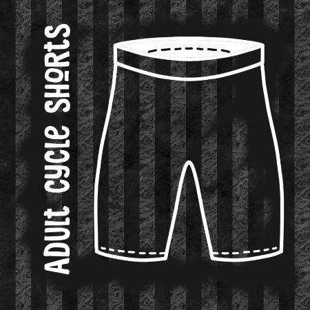 Stripe Print Adult Cycling Shorts