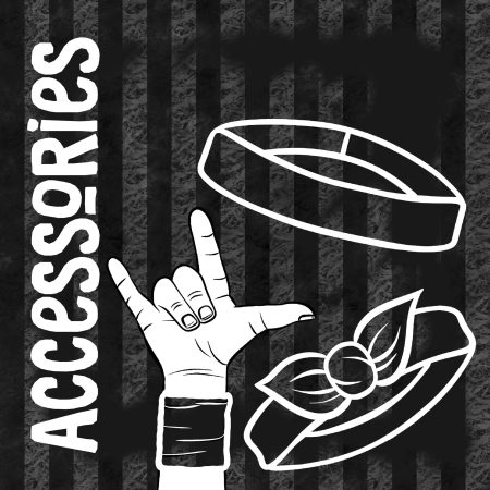 Stripe Print Accessories - Kids and Adult