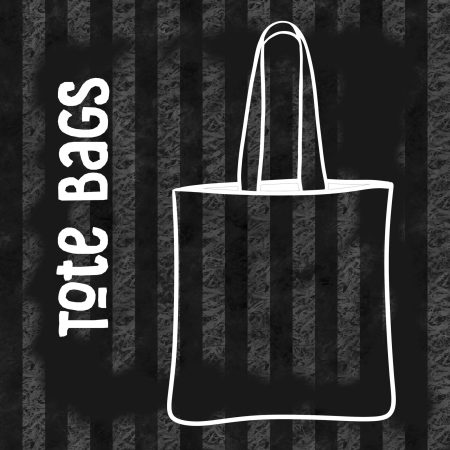 Stripe Print Tote Bag