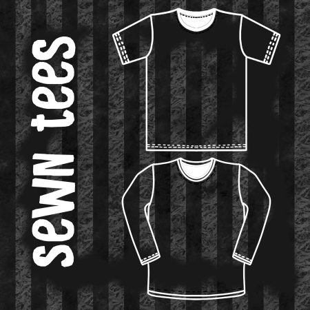 Stripe Print Sewn Tee