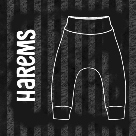 Stripe Print Harem Pants