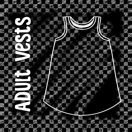 Checkerboard Print Adult Vest