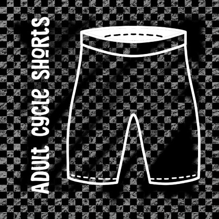 Checkerboard Print Adult Cycling Shorts