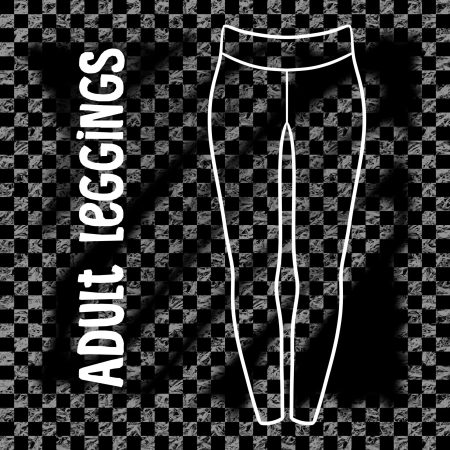 Checkerboard Print Adult Leggings