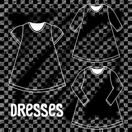 Checkerboard Print T-shirt Dress