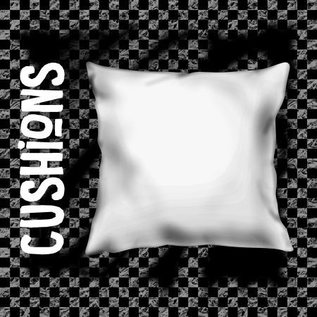 Checkerboard Print Cushion Cover