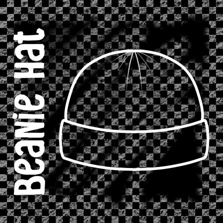 Checkerboard Print Beanie Hat - Kids and Adult