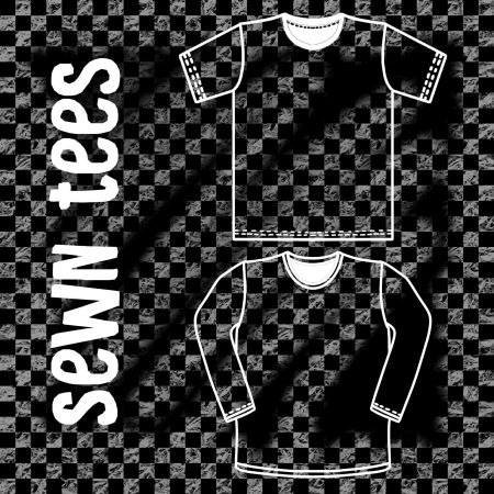 Checkerboard Print Sewn Tee