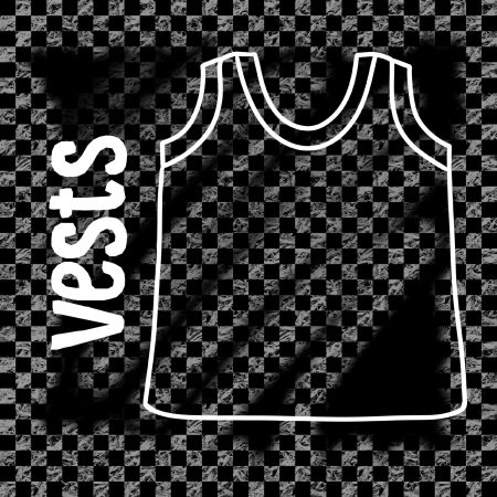 Checkerboard Print Vest