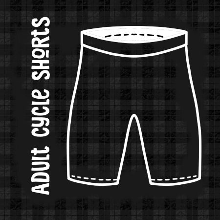 Tartan Print Adult Cycling Shorts