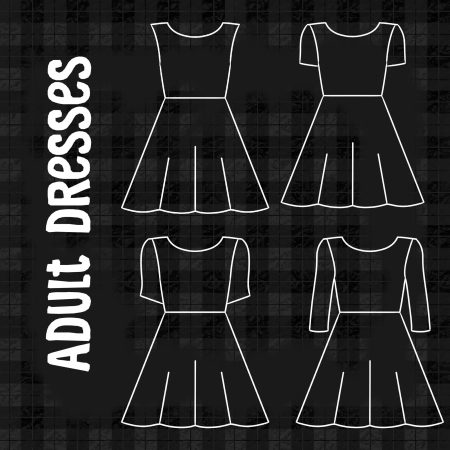 Tartan Print Adult Skater Dress