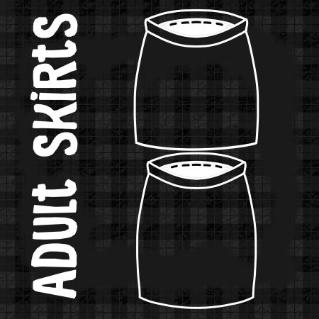 Tartan Print Adult Skirt