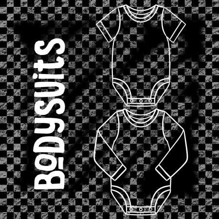 Checkerboard Print Print Bodysuit