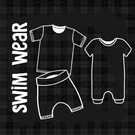 Tartan Print Swim Wear