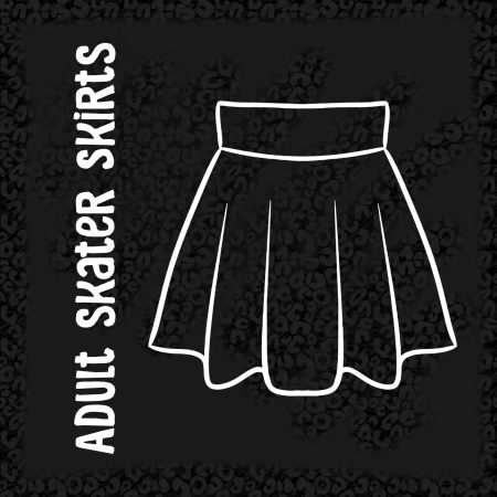 Leopard Print Adult Skater Skirt