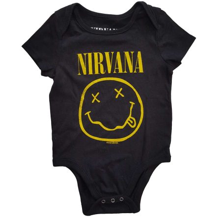 NIRVANA KIDS BODYSUIT: YELLOW SMILEY