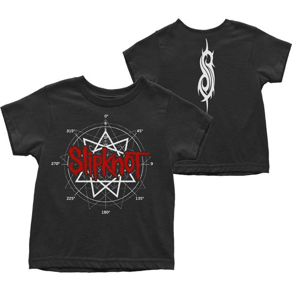 SLIPKNOT KIDS TODDLER T-SHIRT: STAR LOGO (BACK PRINT)