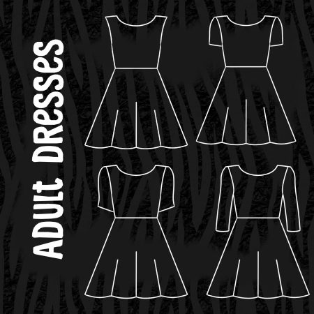 Zebra Print Adult Skater Dress