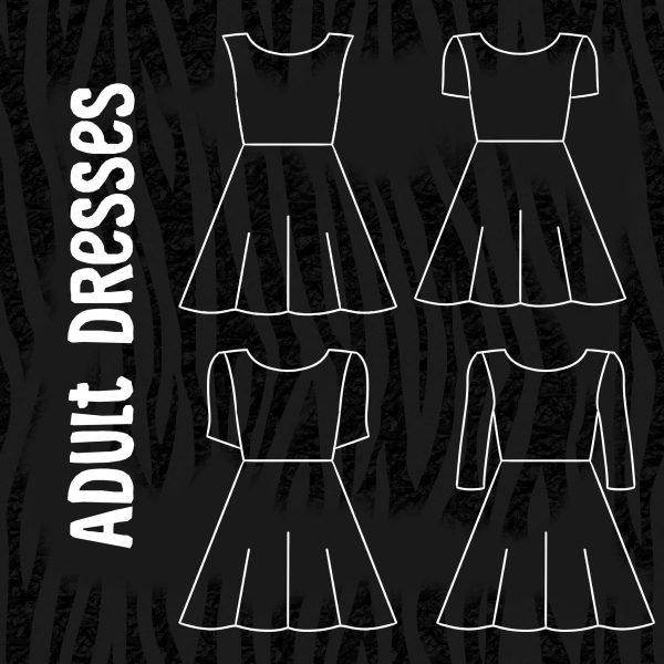 Zebra Adult Skater Dress