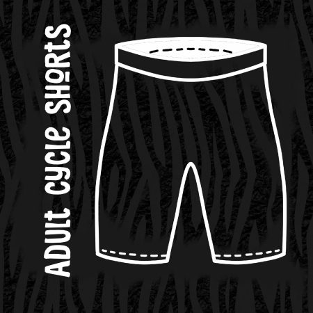 Zebra Print Adult Cycling Shorts