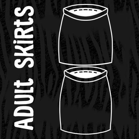 Zebra Print Adult Skirt