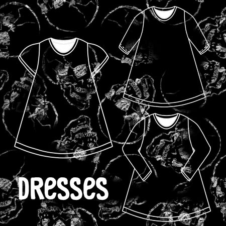 Random Print T-Shirt Dress