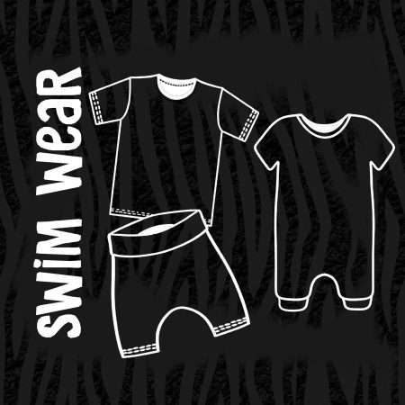 Zebra Print Swim Wear