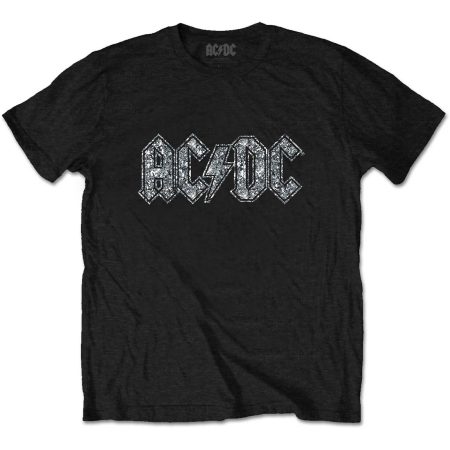 AC/DC KIDS EMBELLISHED T-SHIRT: LOGO (DIAMANTE)