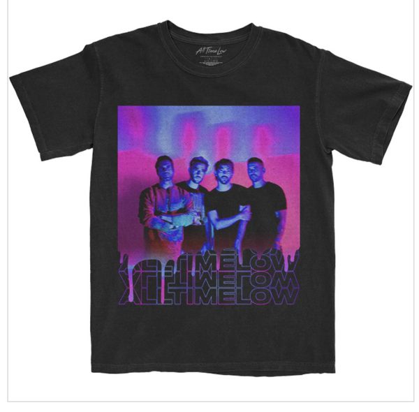 ALL TIME LOW UNISEX T-SHIRT: BLURRY MONSTER (BACK PRINT)
