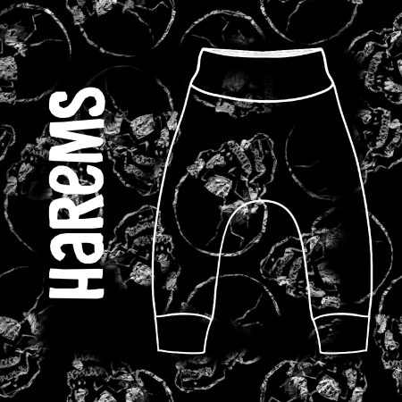 Random Print Harem Pants