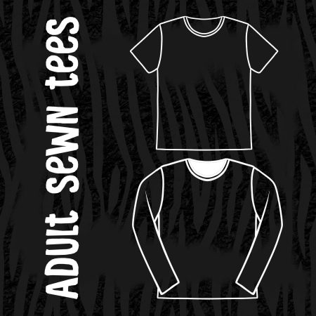 Zebra Print Adult Straight Cut Sewn Tee