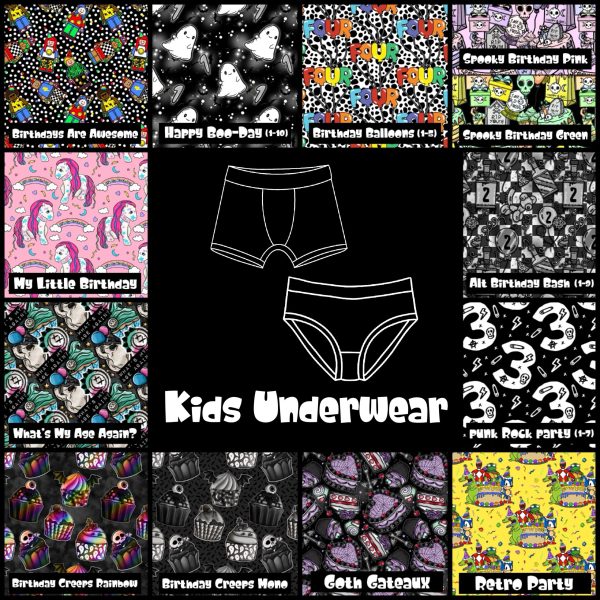 Birthday Collection Kids Underwear