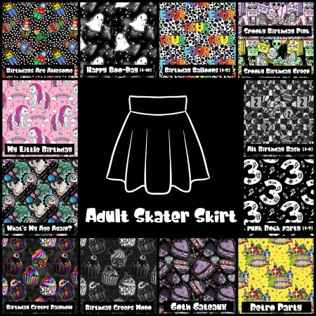 Birthday Collection - Adult Skater Skirt