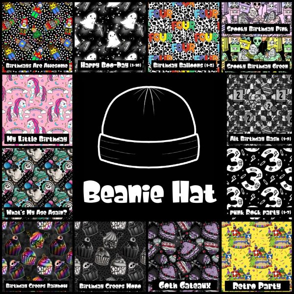 Birthday Collection Beanie Hat - Kids and Adult