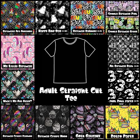 Birthday Collection - Adult Straight Cut Sewn Tee