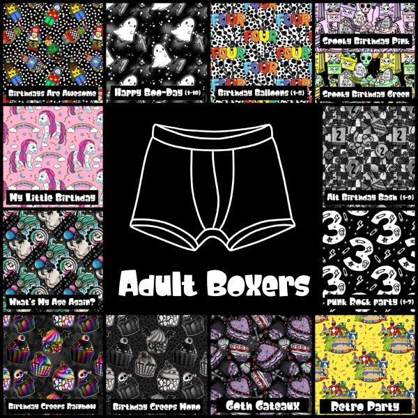 Birthday Collection Adult Boxers
