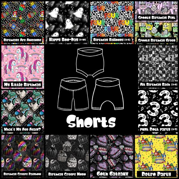 Birthday Collection Shorts