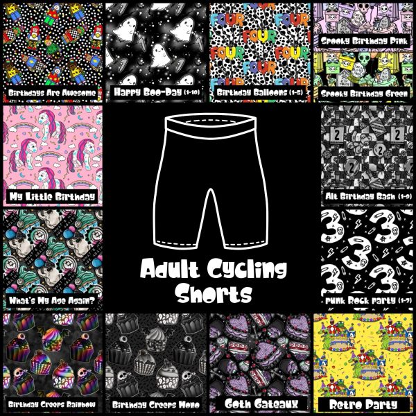 Birthday Collection Adult Cycling Shorts