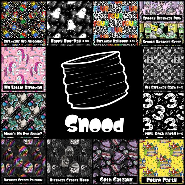 Birthday Collection Snood - Kids and Adult