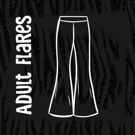 Zebra Print Adult Flares