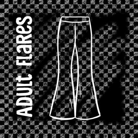 Checkerboard Print Adult Flares