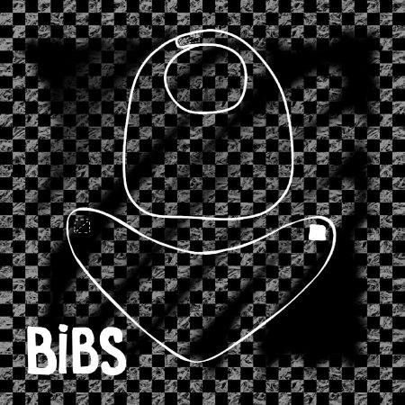 Checkerboard Print Bib