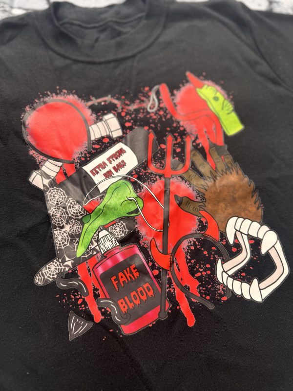 Premade - Halloween In The 90s Tee 3-4y - Image 2