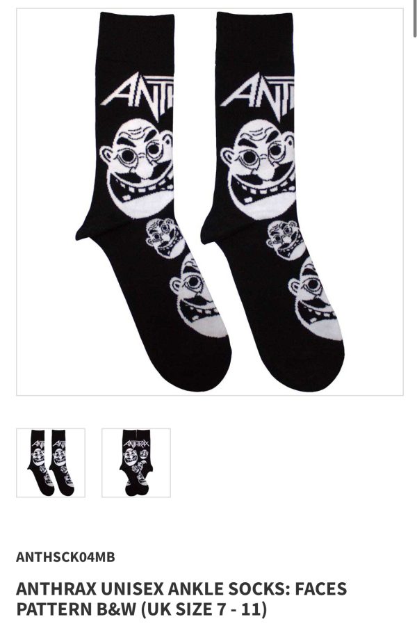TENNER TUESDAY - Two Pairs of Licensed Band Socks - Image 5