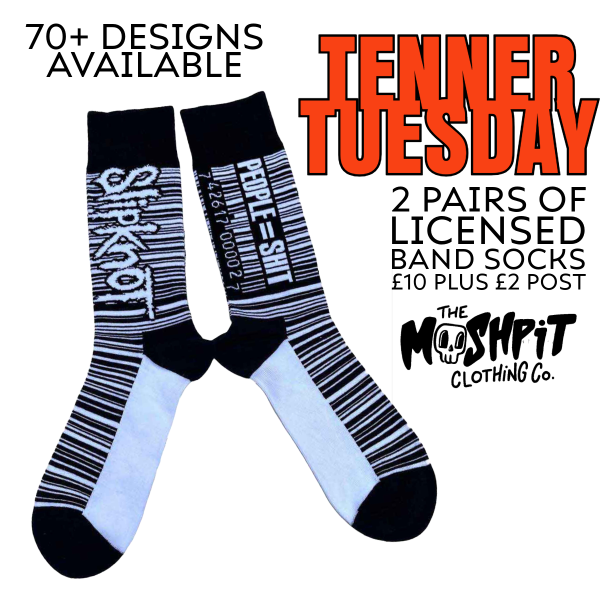 TENNER TUESDAY - Two Pairs of Licensed Band Socks