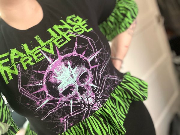 Adult Upcycled Frilled Crop Tee - Image 3